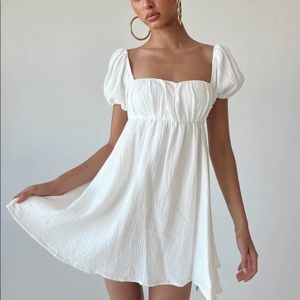 White ‘Let’s Dance’ Princess Polly Dress NWT